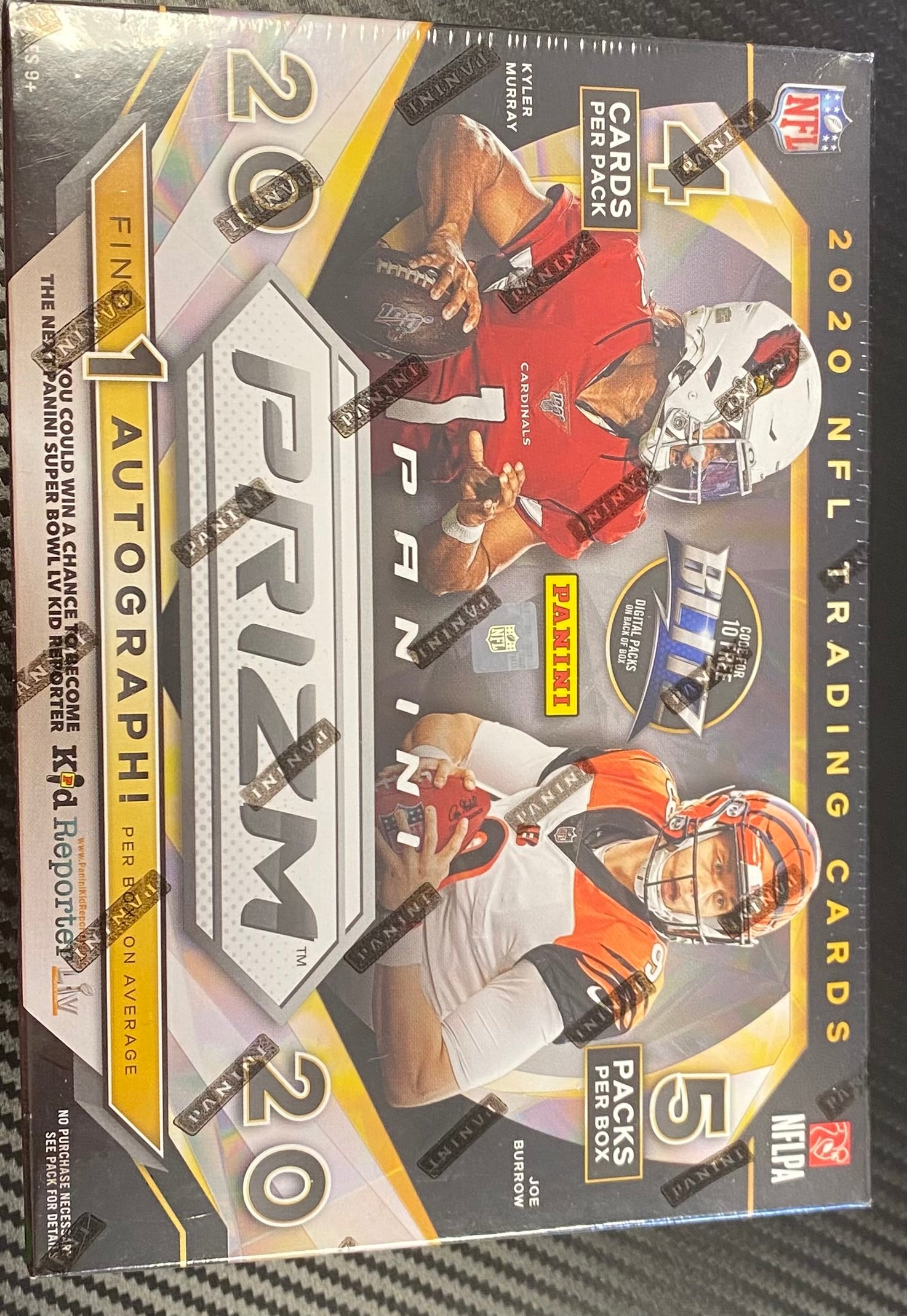 2020 Panini Prizm Football Mega Box 1 Autograph Per Box Factory Sealed