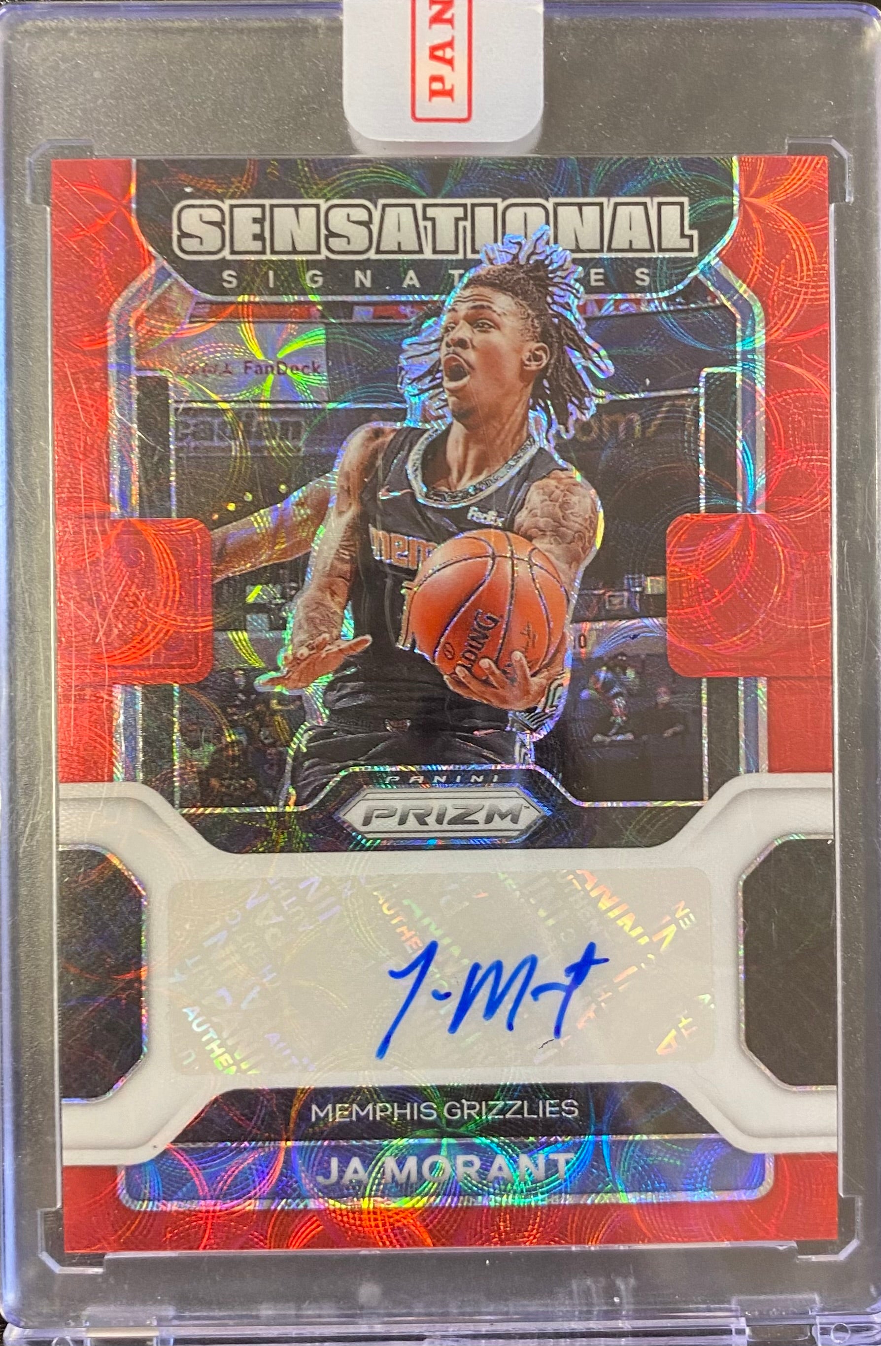 2021 Ja Morant Panini Prizm Sensational Signatures Autograph Card Red SHIP TODAY