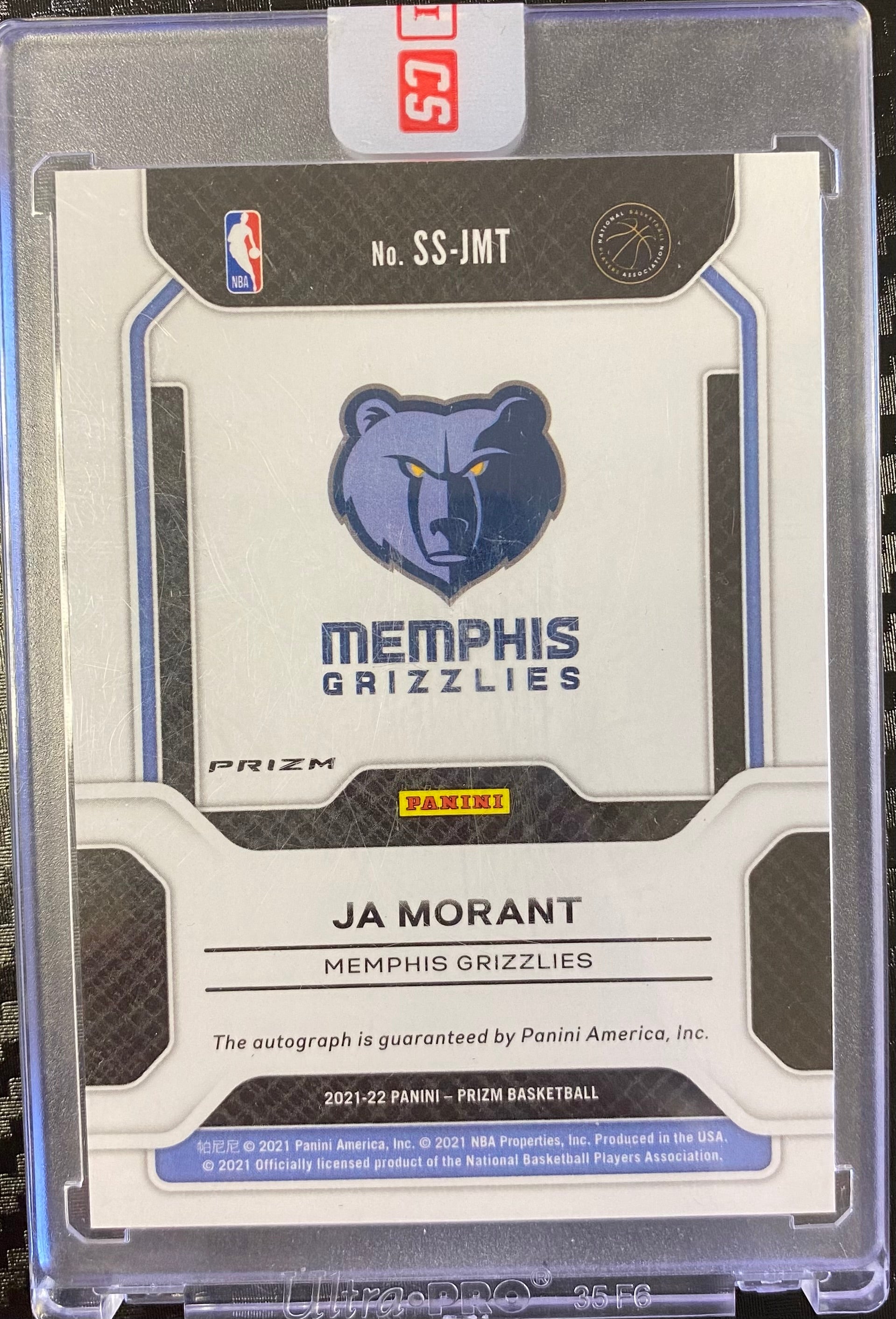 2021 Ja Morant Panini Prizm Sensational Signatures Autograph Card Red SHIP TODAY