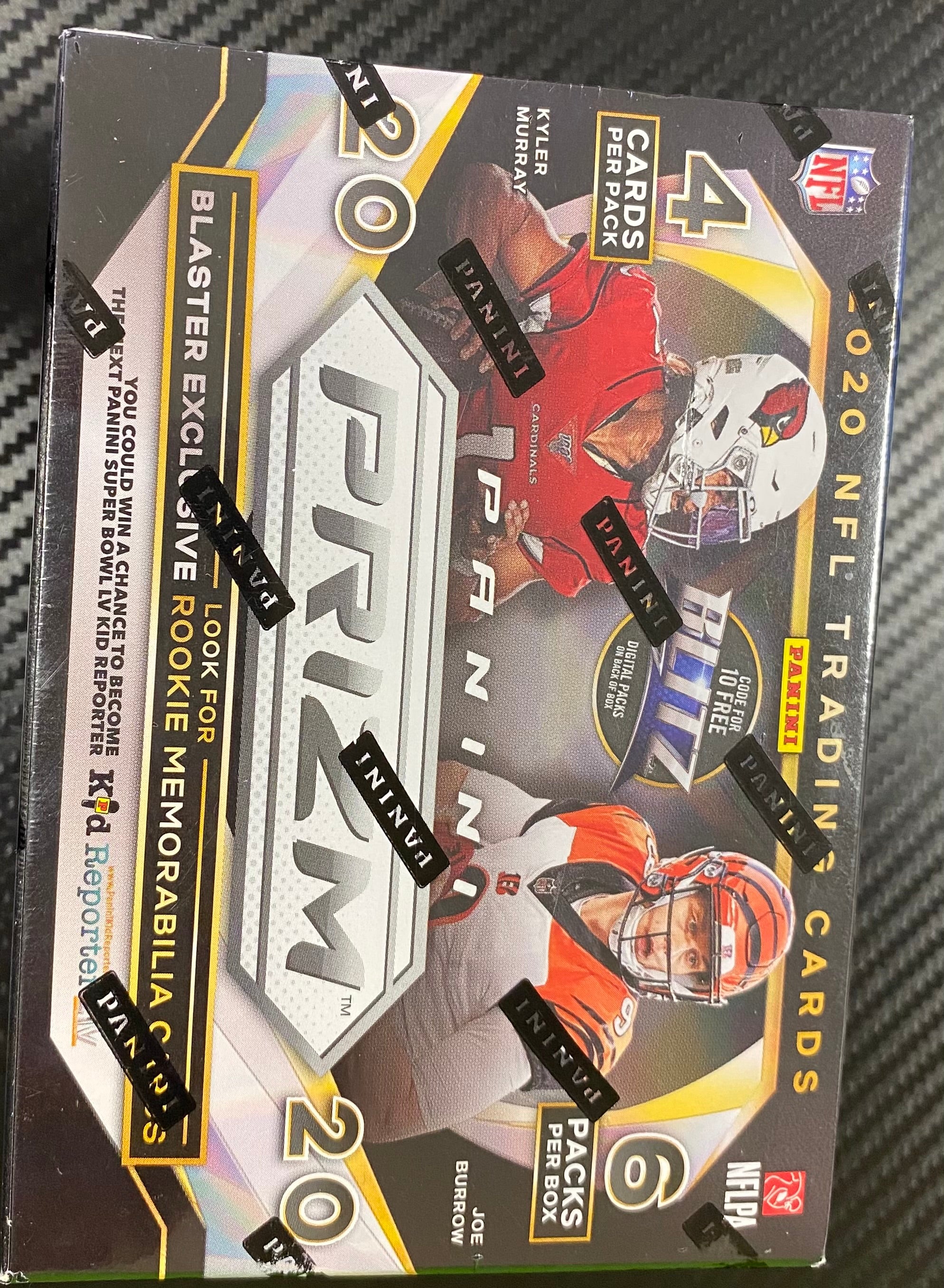 2020 Panini Prizm Football Sealed Blaster 6 Packs 4 Cards Per Box