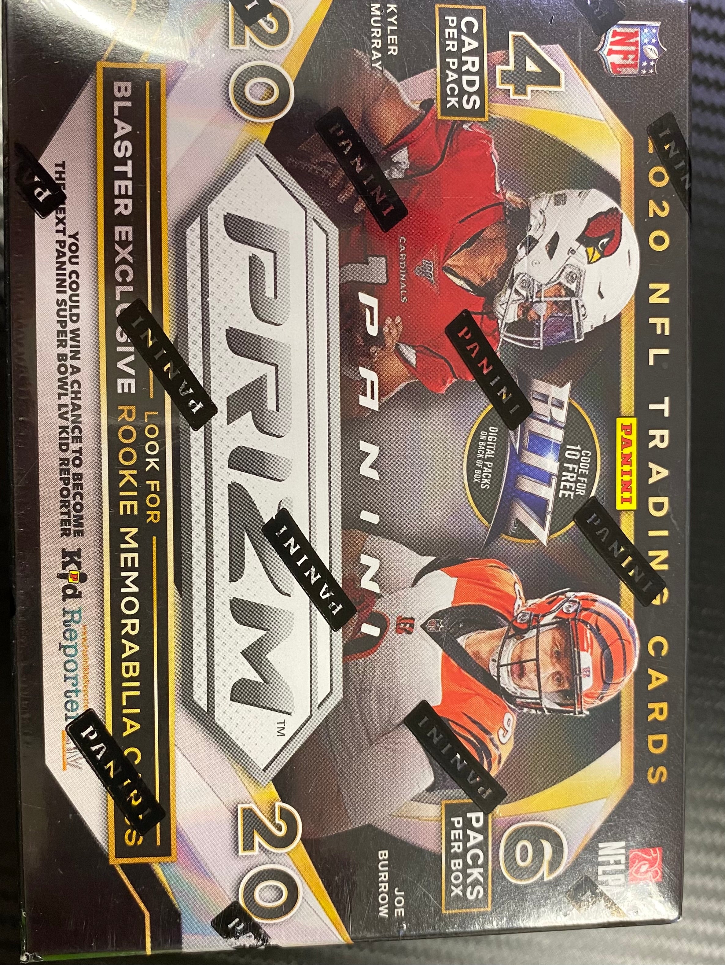 2020 Panini Prizm Football Sealed Blaster 6 Packs 4 Cards Per Box